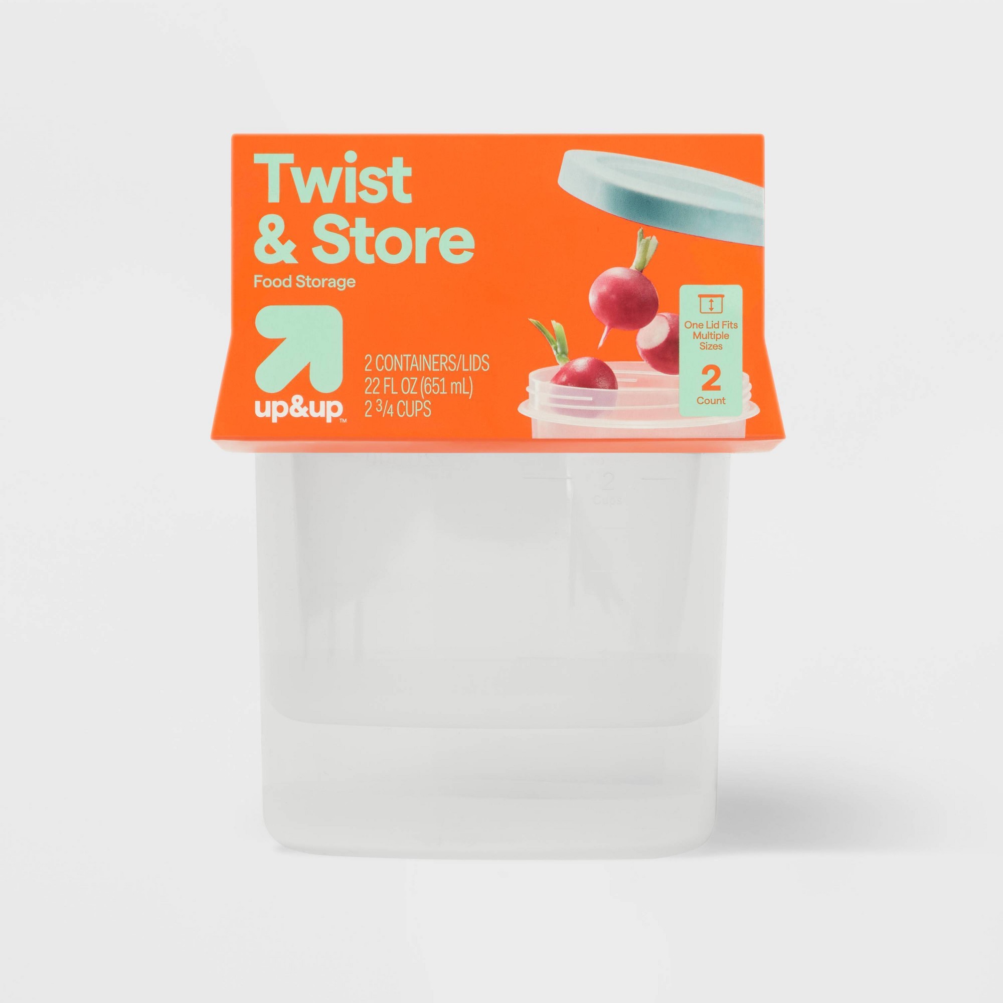 Food Storage Stackable Containers - Contenants de stockage alimentaire ronds de