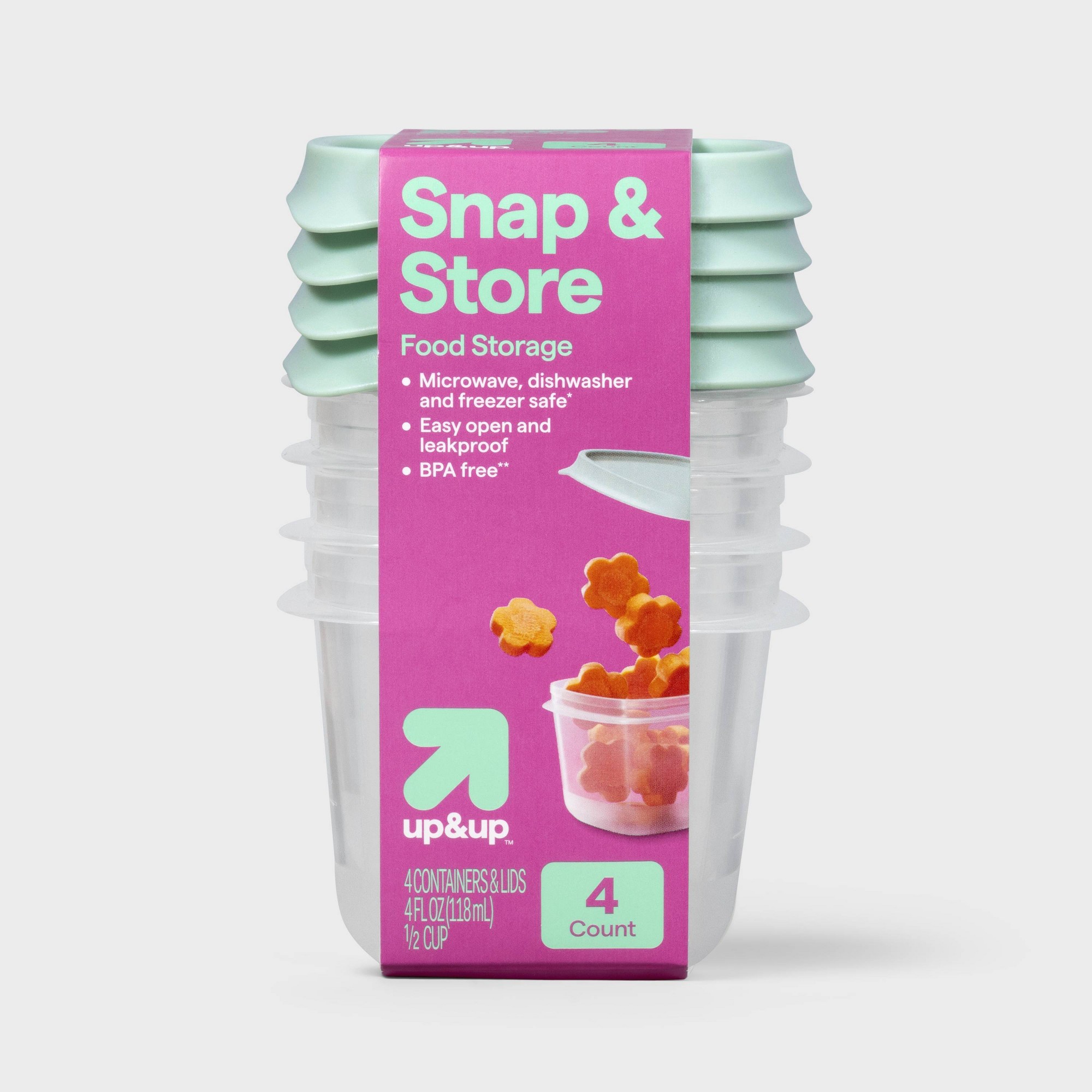 Food Storage Stackable Containers - Contenants de stockage alimentaire mini carrés