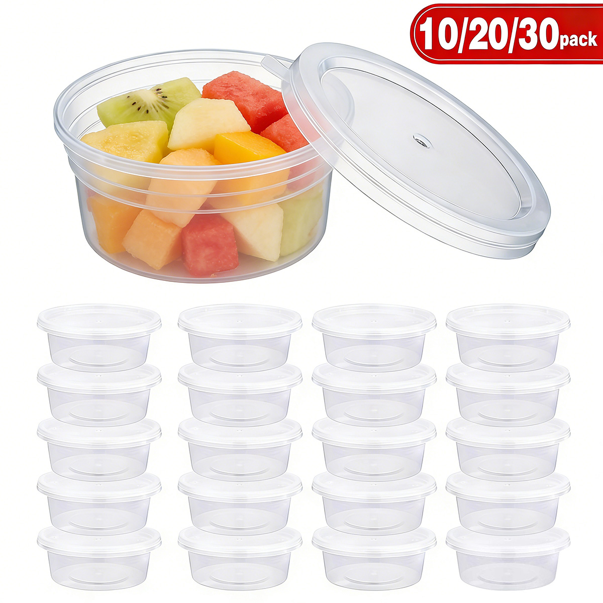 Food Storage Boxes With Lids - Lot de 10/20/30 petits contenants à