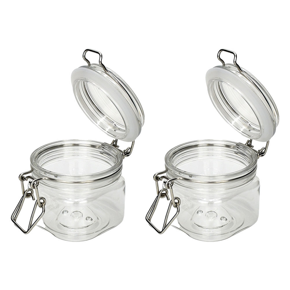 Food Storage Jars & Containers - 2 pots de conservation hermétiques transparents,