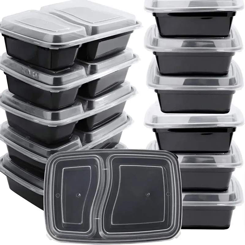 Food Storage Stackable Containers - 10 ensembles de boîtes alimentaires jetables