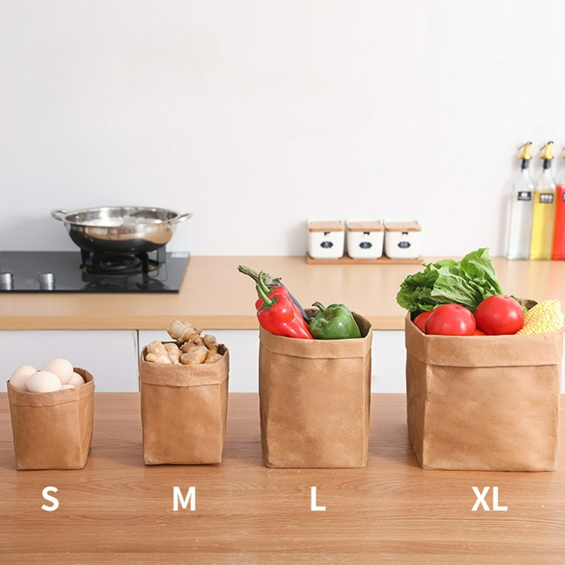 Sacs en papier kraft lavables, - Food Storage Reusable Bags avis et prix