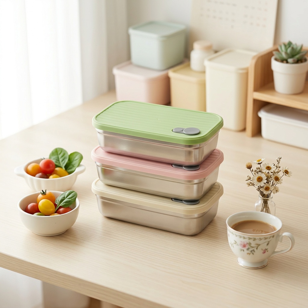 Boîte à bento en acier inoxyda - Food Storage Stackable Containers avis et prix