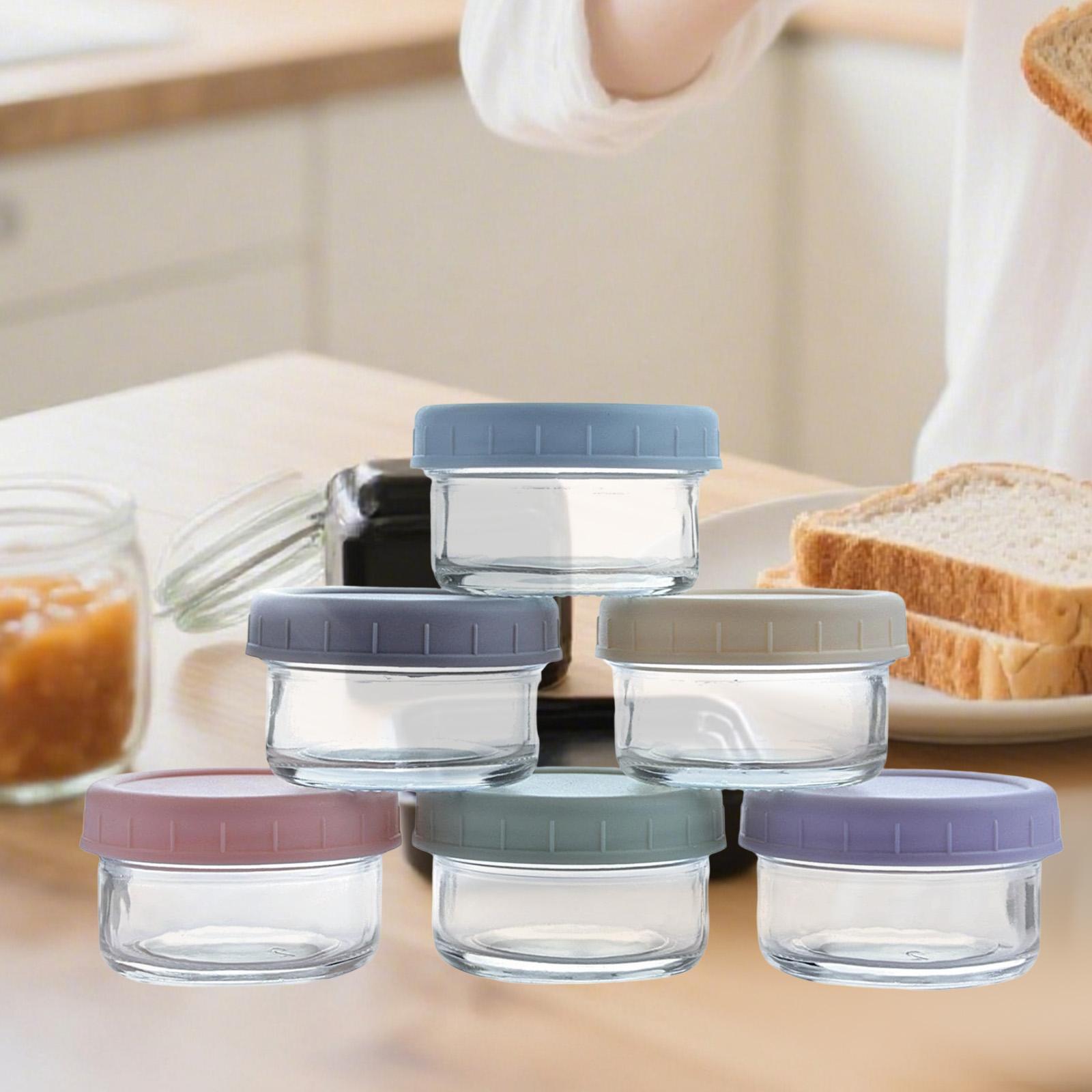 Mini pots en verre avec couver - Food Storage Glass Set avis et prix