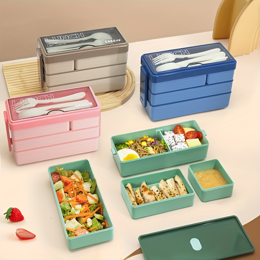 Boîte à lunch Bento de grande  - Food Storage Stackable Containers avis et prix