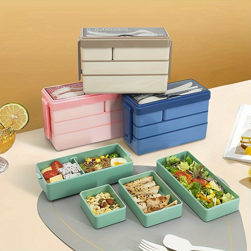 Boîte à lunch Bento de grande  - Food Storage Stackable Containers avis et prix