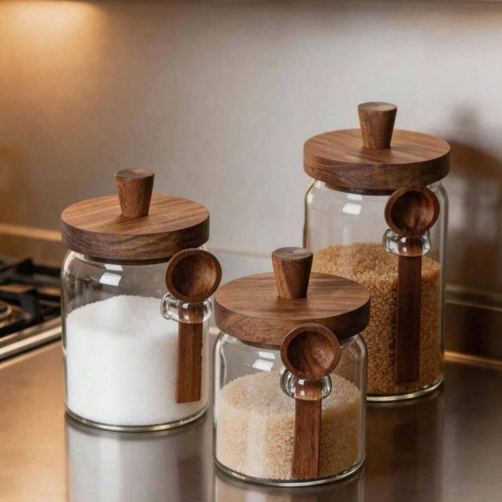 Ensemble de 3 pots en verre tr - Food Storage Glass Set avis et prix