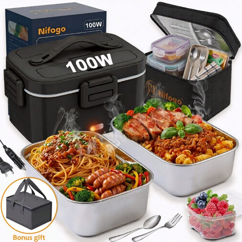 Boîte à lunch chauffante élect - Portable Food Warmer avis et prix