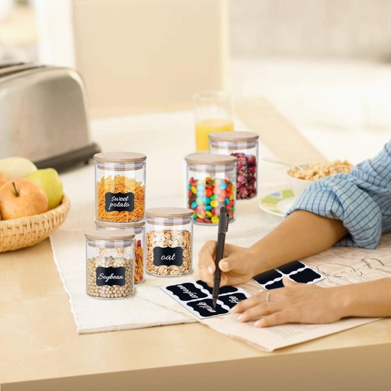 Ensemble de 12 pots en verre a - Food Storage Glass Set avis et prix