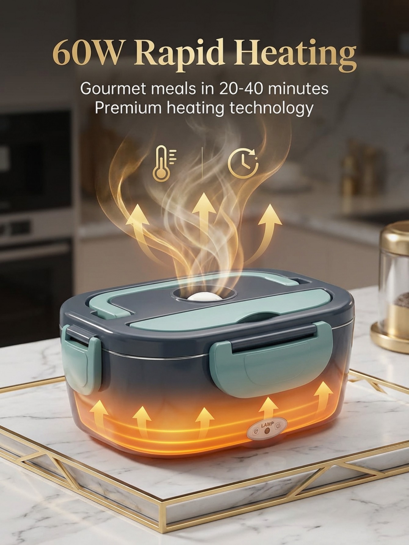 Boîte à lunch chauffante élect - Portable Food Warmer avis et prix