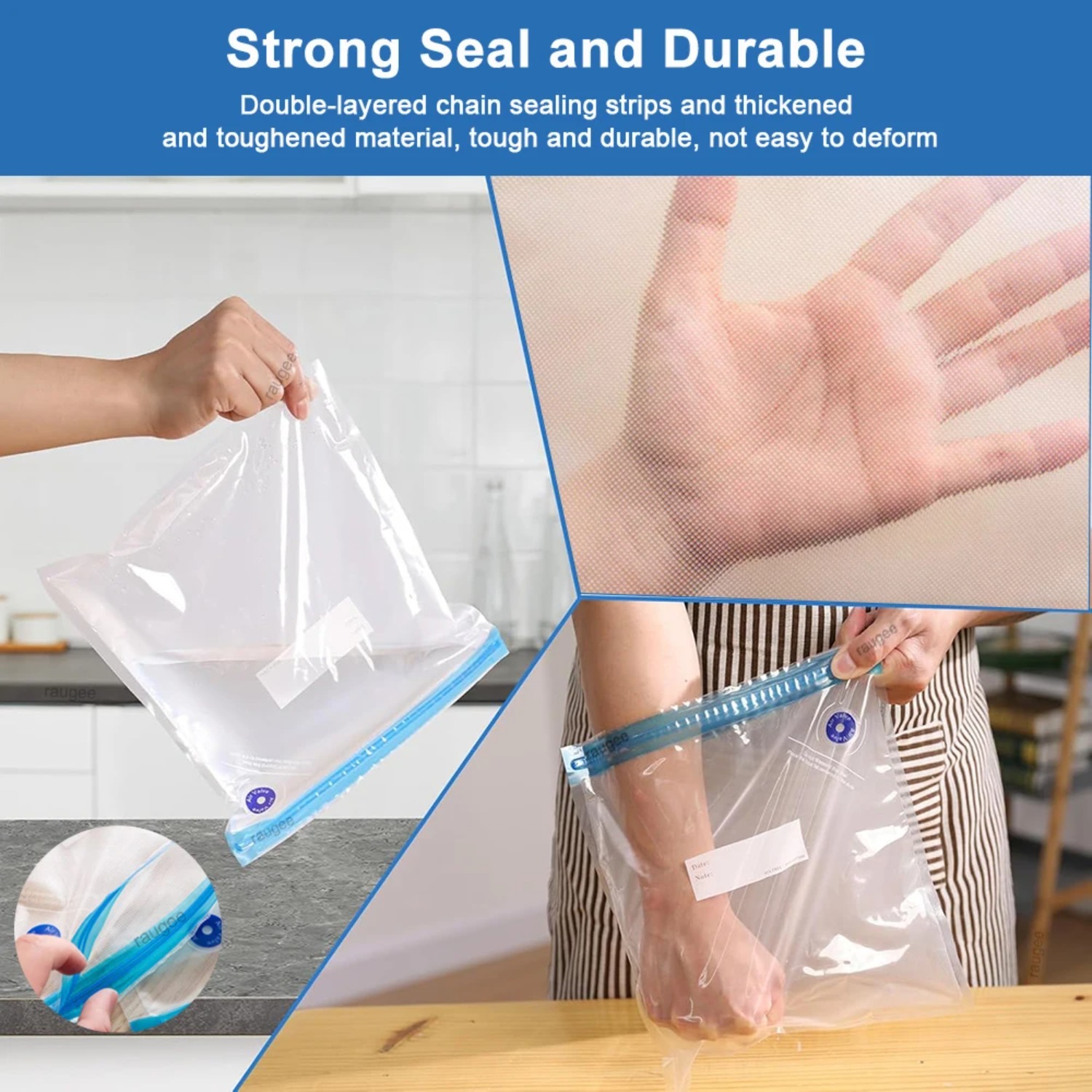 Sacs sous vide réutilisables,  - Food Storage Reusable Bags avis et prix