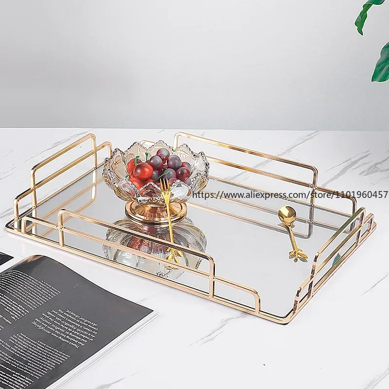 Golden Stroke Glass Mirror Rol - Food Storage Glass Set avis et prix
