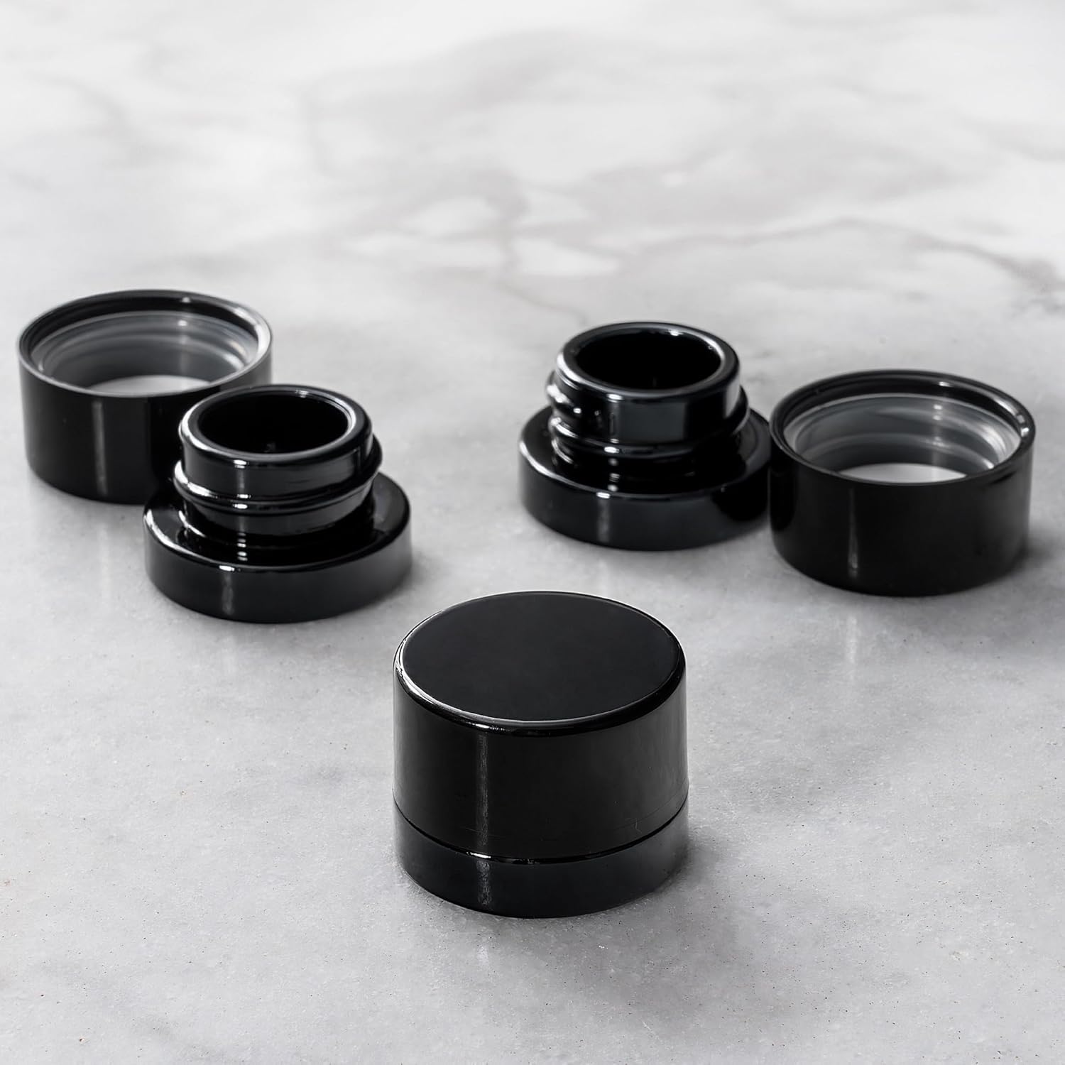 Bocaux en verre noir épais de  - Food Storage Glass Set avis et prix