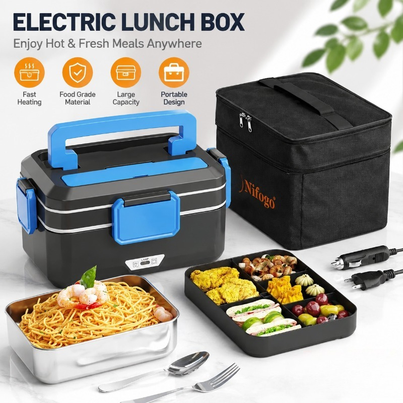 Boîte à lunch chauffante élect - Portable Food Warmer avis et prix