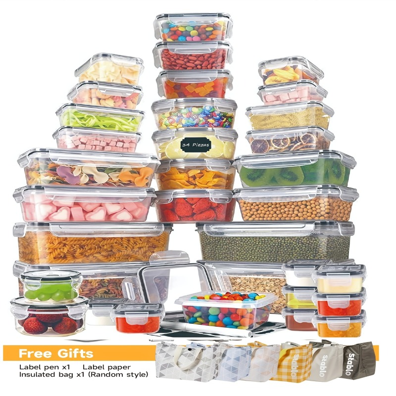 Ensemble de 48 contenants alim - Food Storage Boxes With Lids avis et prix