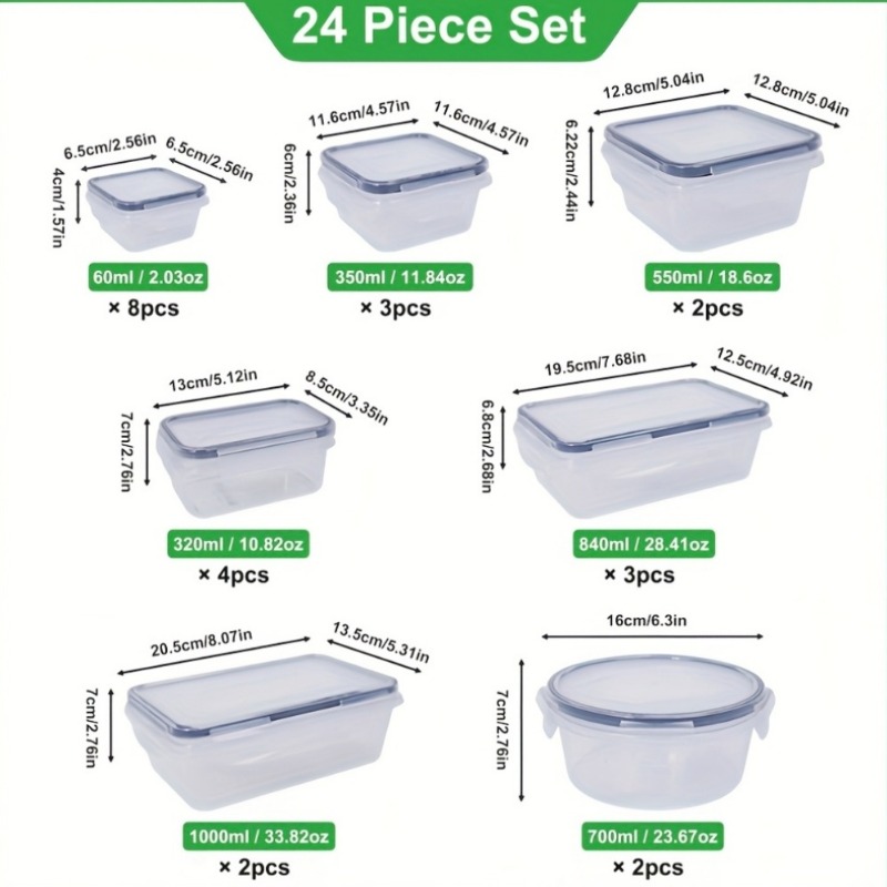 Ensemble de 48 contenants alim - Food Storage Boxes With Lids avis et prix