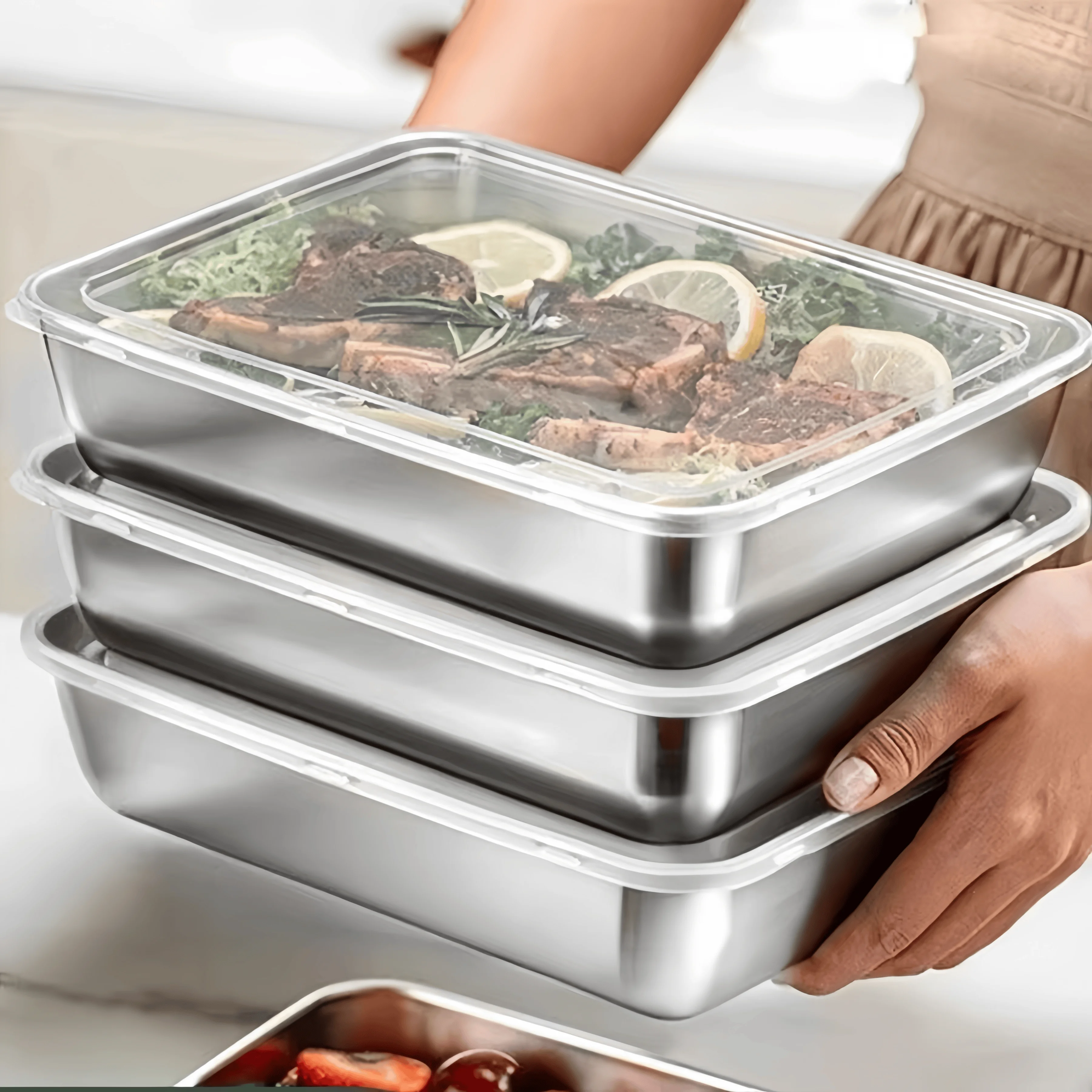 Boîte à lunch scellée en acier - Food Storage Boxes With Lids avis et prix